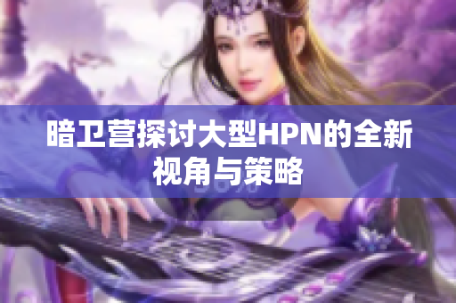 暗衛(wèi)營探討大型HPN的全新視角與策略