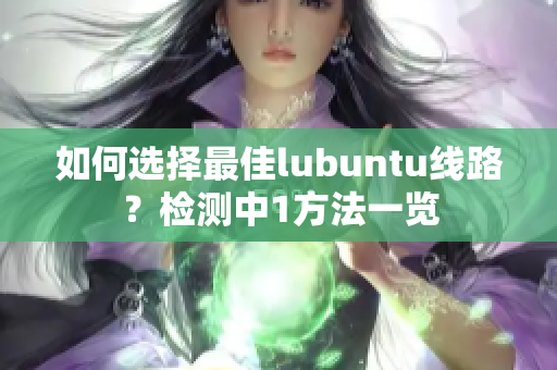 如何選擇最佳lubuntu線路？檢測中1方法一覽