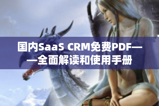 國內(nèi)SaaS CRM免費PDF——全面解讀和使用手冊