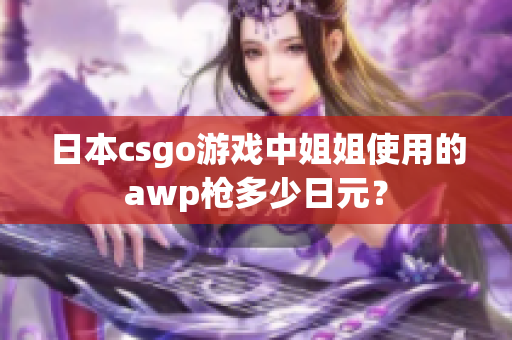 日本csgo游戲中姐姐使用的awp槍多少日元？