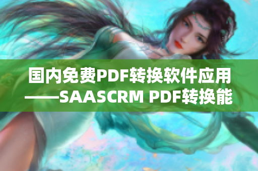 國內(nèi)免費(fèi)PDF轉(zhuǎn)換軟件應(yīng)用——SAASCRM PDF轉(zhuǎn)換能力挑戰(zhàn)